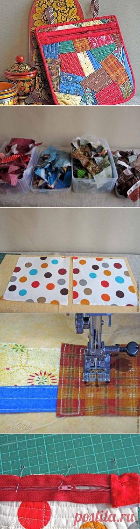Шьем лакомник в русском стиле из лоскутков