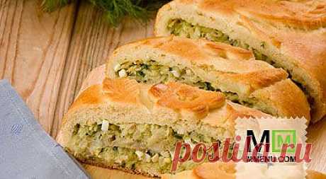 Кулебяка с капустой и рыбой - кулинарный рецепт. Миллион Меню