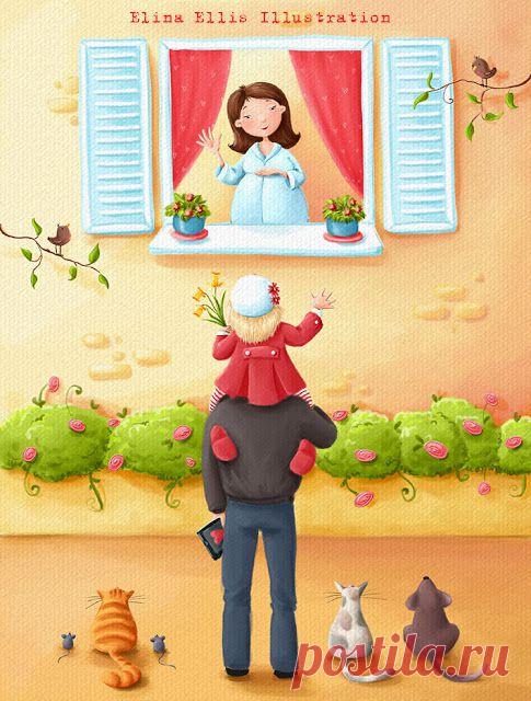 Добрые, милые, смешные. Художник – иллюстратор Elina Ellis.