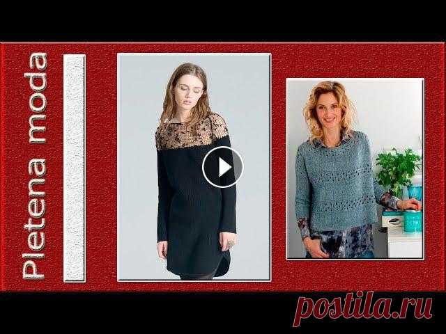 Pletena moda/ Ажурные пуловеры/ Openwork pullover Нежный мягкий ажурный пуловер незаменмый спутникЕще больше идей в тема РЕМЕСЛА ВЯЗАНИЕ#вязаныйАжурныйПуловер #вязаниеСпицами #KnittingIdeas#вязание #Р...
