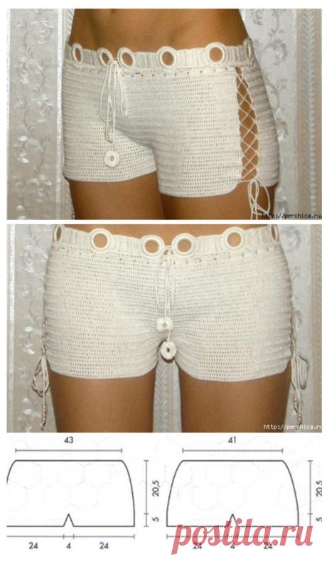 SHORTS CROCHET WITH ORIGINAL BELT
