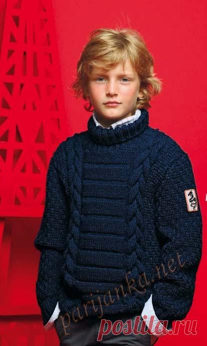 Пуловер с воротником гольф (д) 610 Creations 12/13 Bergere de France