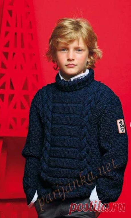 Пуловер с воротником гольф (д) 610 Creations 12/13 Bergere de France