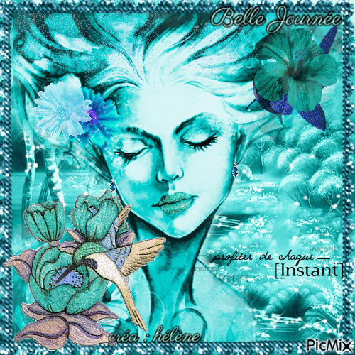 Femme en bleu
