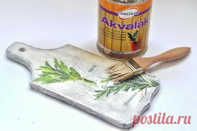 Мастер-класс: декор разделочной доски в технике декупаж