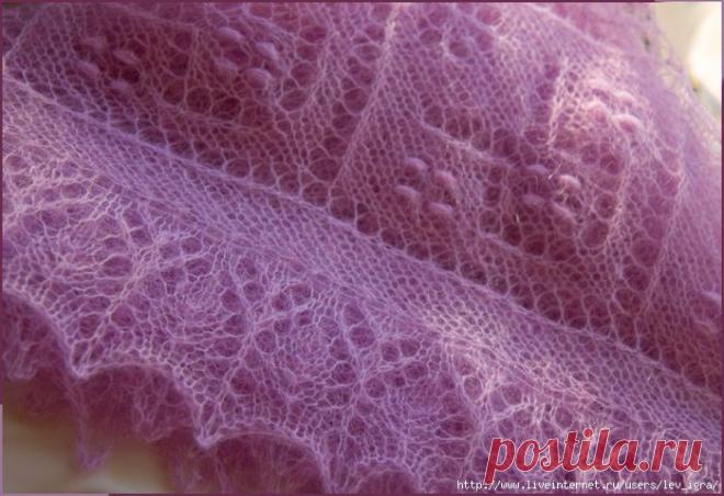 Как вязать пуховый платок