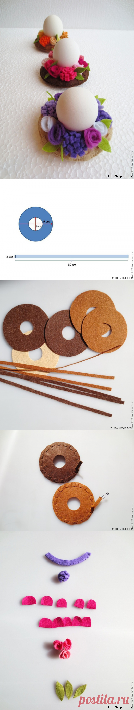 Декоративные подставки для пасхальных яиц своими руками!