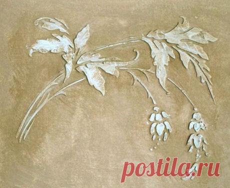 Anastasia Frieze Plaster Stencil Wall Stencil от ElegantStencils