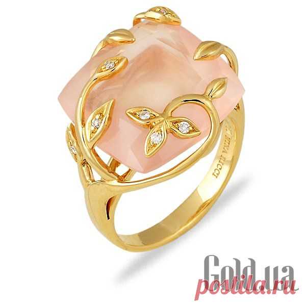Nina Ricci Золотое кольцо с бриллиантами и кварцем – купить по лучшей цене в Киеве и Украине| Gold.ua - Киев, Харьков, Одесса, Днепропетровск, Донецк, Львов