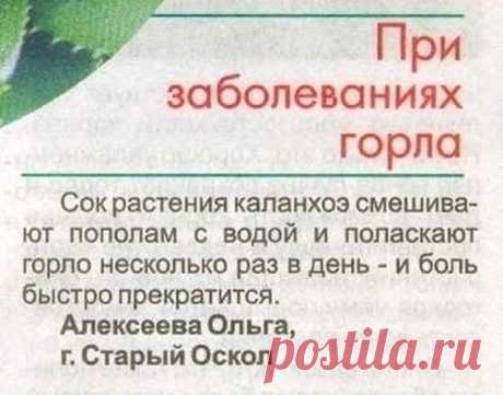 При заболеваниях горла