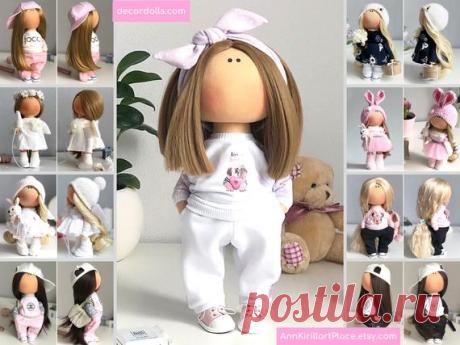 Fabric Decor Doll Tilda Doll Handmade Textile Rag Doll | Etsy Hello, dear visitors!  This is handmade soft doll created by Master Tanya E. (Moscow, Russia).  All dolls on the photo are made by master Tanya E. You can find them in our shop using masters name: https://www.etsy.com/shop/AnnKirillartPlace?search_query=Tanya+E  Doll is 30 cm (11.8 inch) tall.