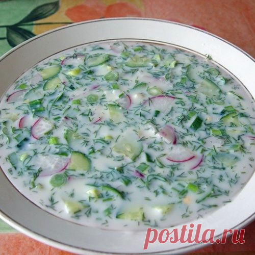 3 рецепта вкусной окрошки на кефире