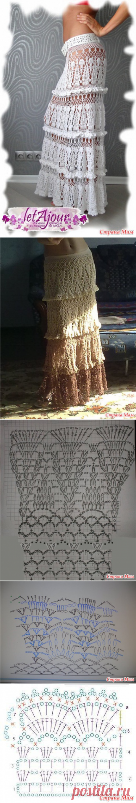 &quot;Юбка 'Каскады белоснежных облаков' от Анны Мусанниковой&quot;