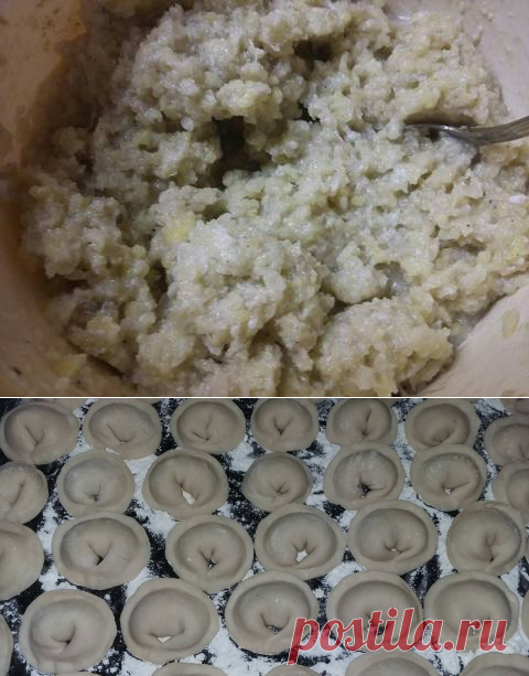 Пельмени с сырой картошкой и салом Автор рецепта Елена.