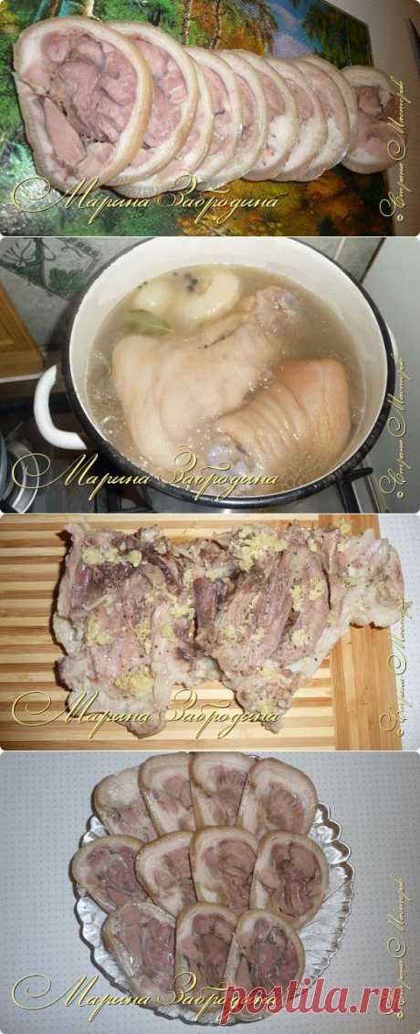 Рулет из свиной рульки