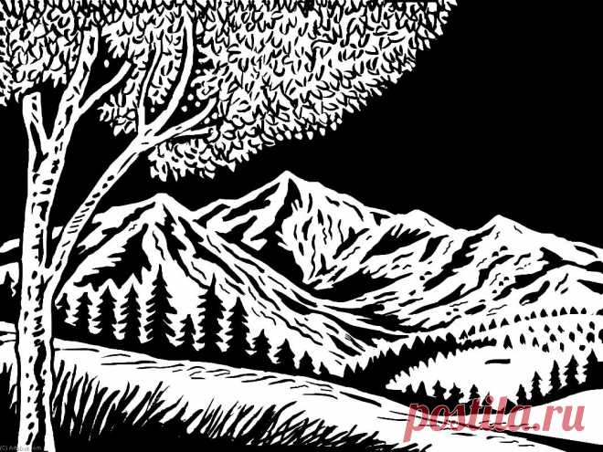 Абстракция black-white ( 16 ) -t - Черного - белые - Плакат На Холсте - Абстракция (AC9EZP) | Печать На Холсте Black - White | ArtsDot.com