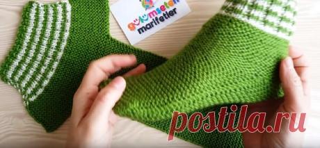 Носочки на двух спицах - просто до гениальности! | Tvorlen | Яндекс Дзен