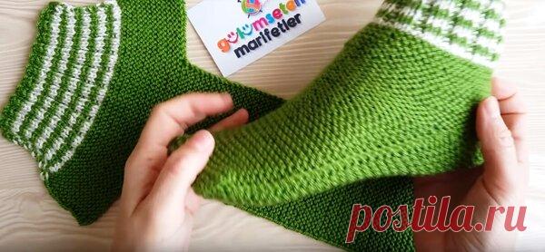 Носочки на двух спицах - просто до гениальности! | Tvorlen | Яндекс Дзен