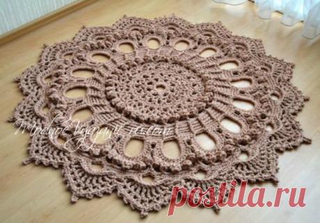 Потрясающий ковер по схеме салфетки "Splendid" - Crochet Modnoe Vyazanie