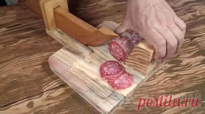 Как сделать механический слайсер для колбасы и других продуктов