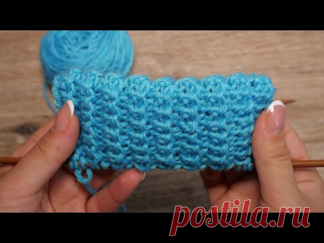 Резинка спицами для изделий с отворотом | «Rib Lapel» knitting pattern