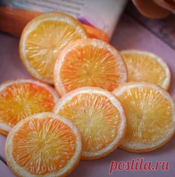 Апельсиновые дольки из полимерной глины | Креаликум