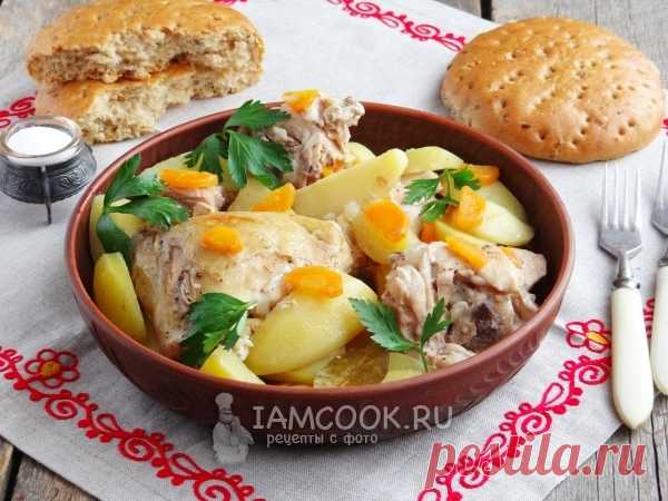 Курица с картошкой в банке в духовке. Сочное и нежное блюдо из картофеля и курицы, которое очень просто приготовить