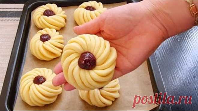 БЕСПОДОБНО ВКУСНЫЕ БУЛОЧКИ К ЧАЮ!!!САМЫЙ ВКУСНЫЙ И ПРОСТОЙ РЕЦЕПТ!!!