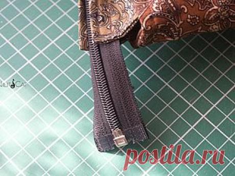МК Прячем кончик молнии - Ярмарка Мастеров - ручная работа, handmade