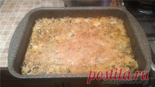 Французский Гратен из остатков с соусом "Марне"