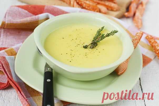Картофельный суп-пюре с чесноком