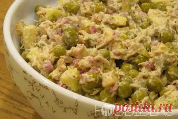 Салат из курицы с яблоками