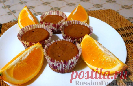 Шоколадно-апельсиновые кексы на сметане Быстрая выпечка к чаю - шоколадно-апельсиновые кексы. Тесто для кексов замешивается на сметане с добавлением сливок. Аромат - словами не передать!Продукты