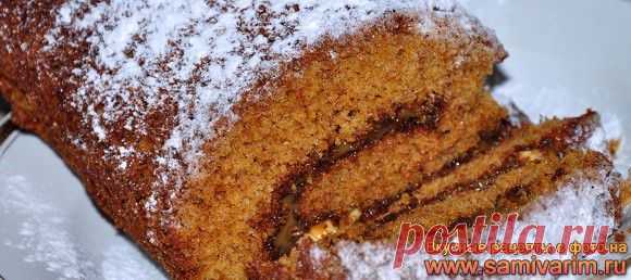 Сами варим » Вкусные рецепты фото » Медовый рулетик
