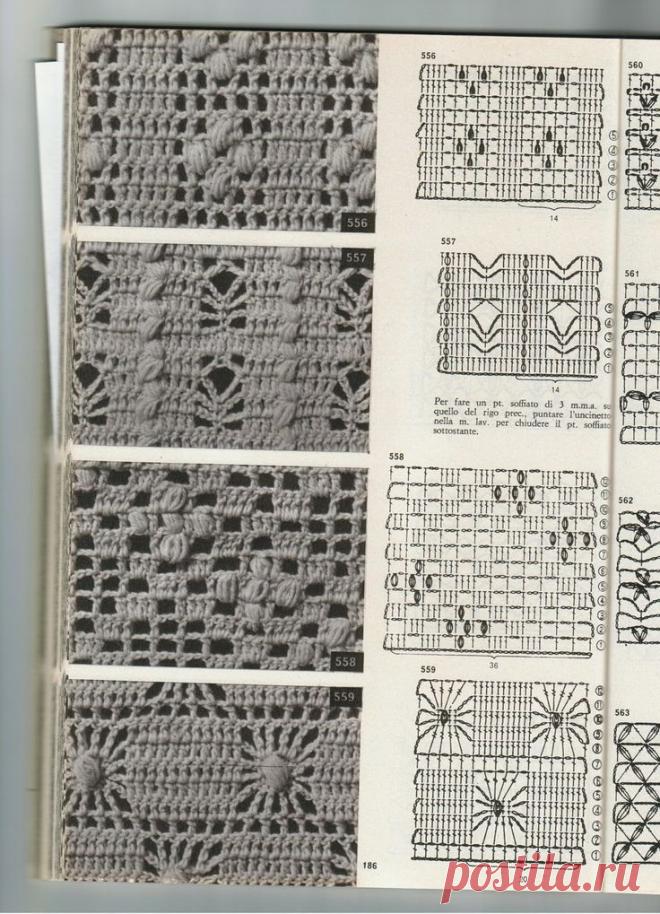 Простые узоры крючком. Вязание крючком. Простые схемы вязания крючком. | Вязание крючком. Схемы вязания крючком. | Дзен