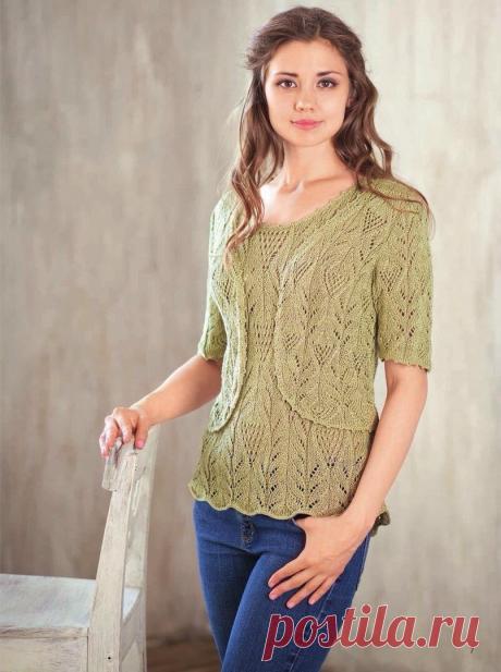 Ажурная двойка -топ и болеро!