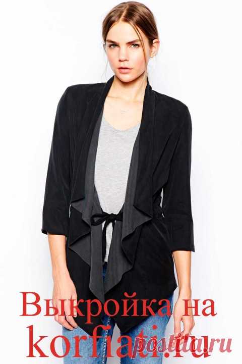 Выкройка блейзера с воланом от ШКОЛЫ ШИТЬЯ Анастасии Корфиати