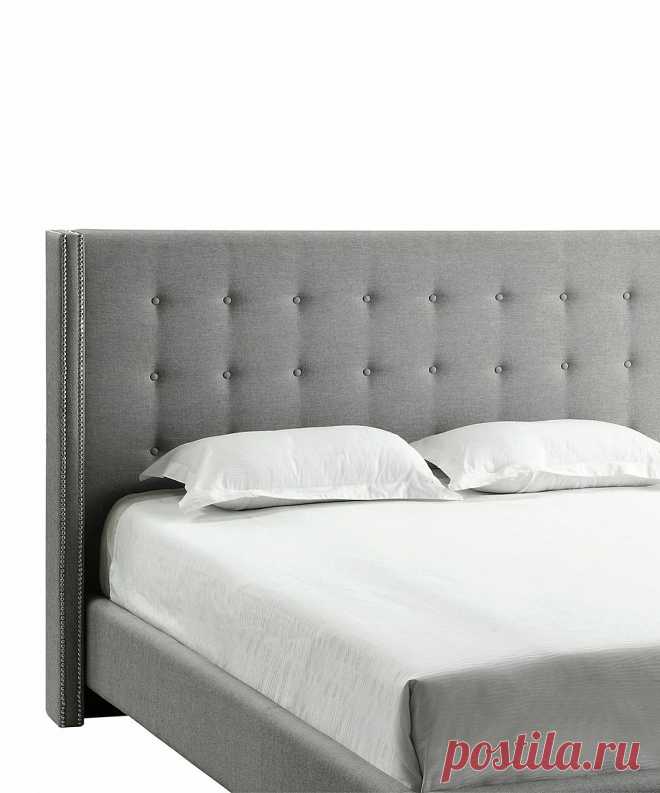HomeBelle Silver Wingback Headboard | zulily