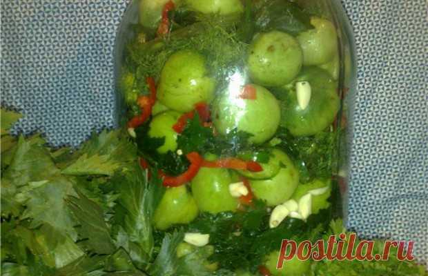 Как вкусно закрыть зеленые помидоры на зиму.