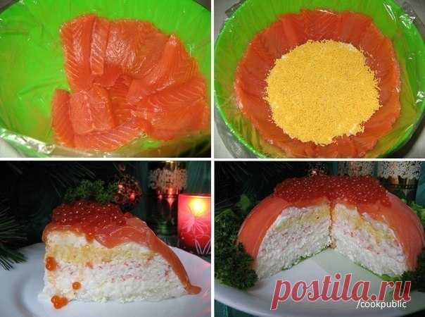 Рыбный торт