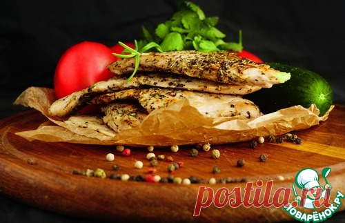 Жареная куриная грудка в пергаменте - кулинарный рецепт