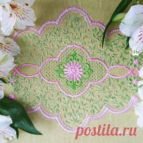 Дизайн машинной вышивки Ажурный восточный бордюр