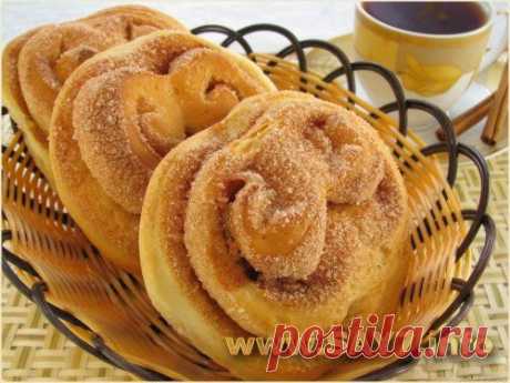 Вкусные сдобные булочки