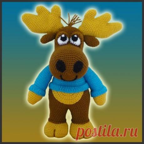 Игрушки вязанные крючком. Лось / Вязанные игрушки крючком и на спицах. Схемы, фото / Ёжка - стихи, загадки, творчество и уроки рисования для детей