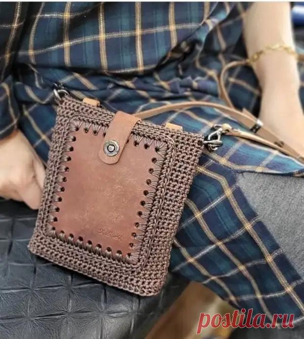 Сумки. Кожаные вставки и вязание - Сам себе мастер - 11 февраля - Медиаплатформа МирТесен