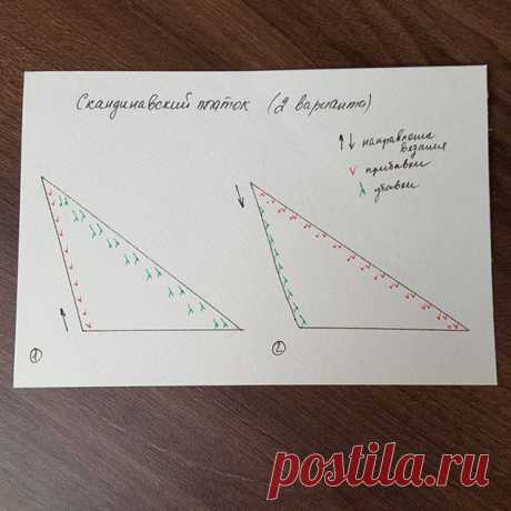 Вяжем треугольные платки. Часть 5. Скандинавский платок - блог экспертов интернет-магазина пряжи 5motkov.ru