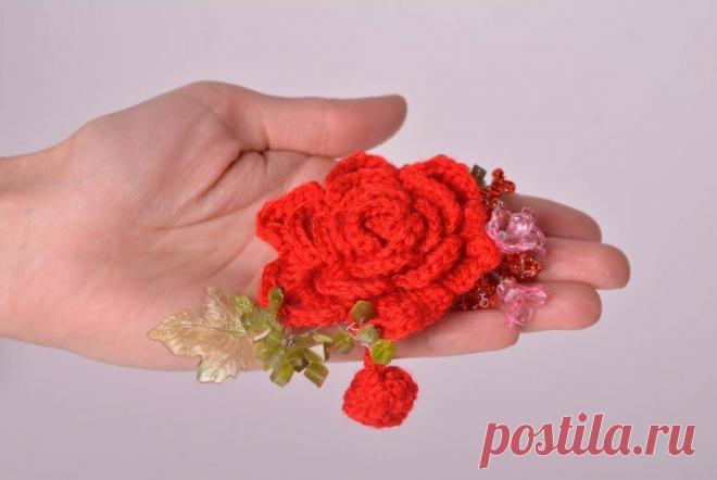 Вязаные броши | Клуб красоты и здоровья | Дзен