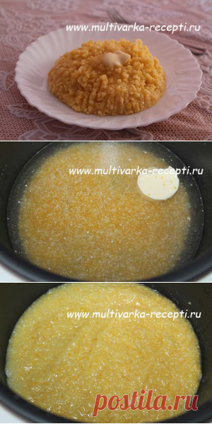 Кукурузная каша на воде в мультиварке