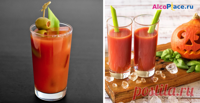 🍸 Кровавая Мэри (Bloody Mary) — рецепт коктейля из водки и томатного сока