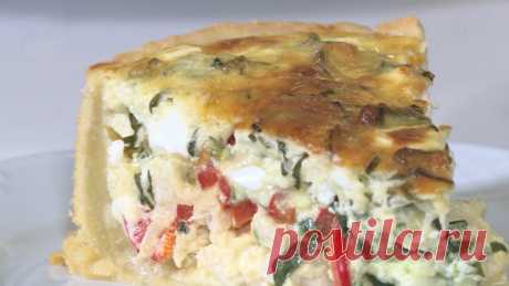 Когда хочется чего-то необычного: рецепт легкого пирога с овощами и курицей Корреспонденты программы «Еще дешевле» на телеканале «МИР» приготовили весенний киш.